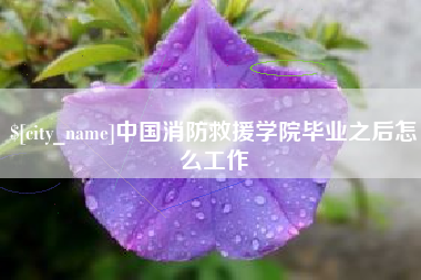 随县中国消防救援学院毕业之后怎么工作