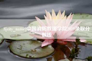 随县中国消防救援学院2019录取分数线