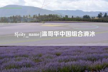 随县温哥华中国组合滑冰