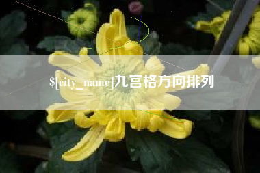 随县九宫格方向排列