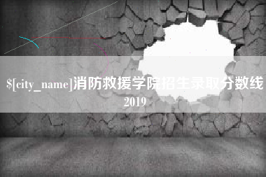 随县消防救援学院招生录取分数线2019