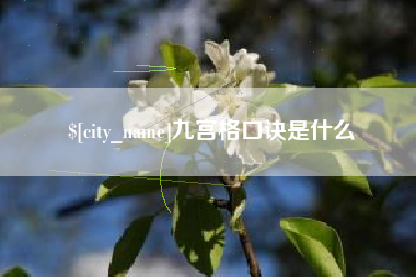 随县九宫格口诀是什么