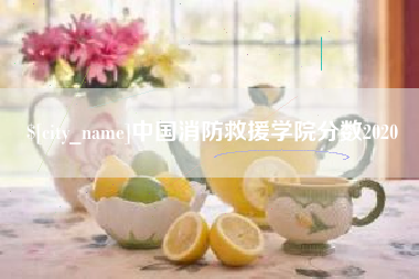 随县中国消防救援学院分数2020