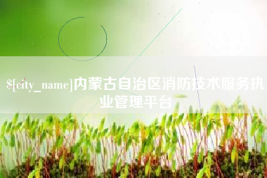 随县内蒙古自治区消防技术服务执业管理平台