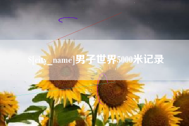 随县男子世界5000米记录