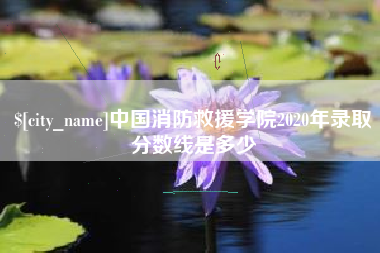 随县中国消防救援学院2020年录取分数线是多少