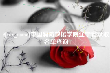 随县中国消防救援学院辽宁省录取名单查询