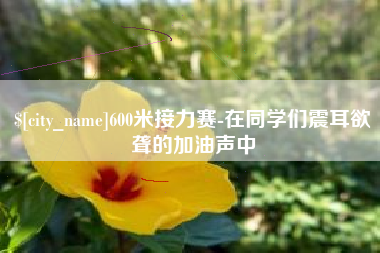 随县600米接力赛-在同学们震耳欲聋的加油声中