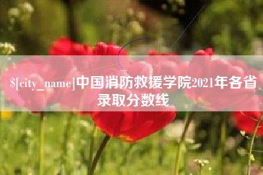 随县中国消防救援学院2021年各省录取分数线