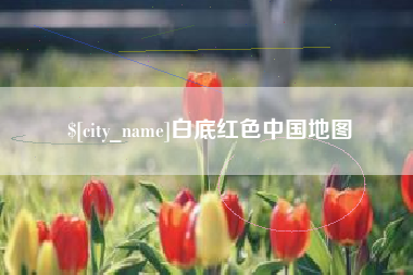 随县白底红色中国地图