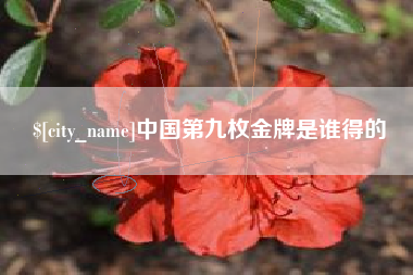 随县中国第九枚金牌是谁得的