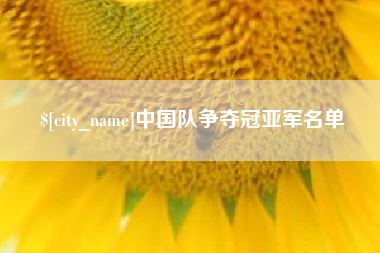 随县中国队争夺冠亚军名单