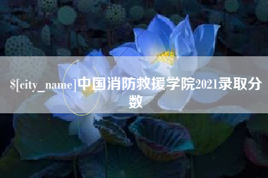 随县中国消防救援学院2021录取分数