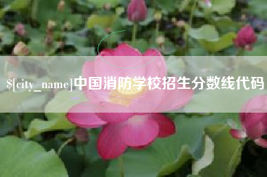 随县中国消防学校招生分数线代码