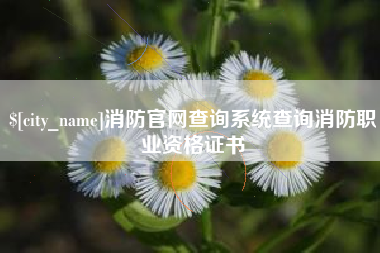 随县消防官网查询系统查询消防职业资格证书