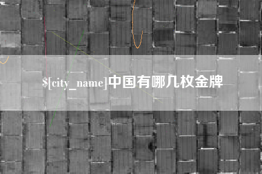 随县中国有哪几枚金牌