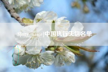 随县中国执行失信名单