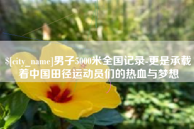 随县男子5000米全国记录-更是承载着中国田径运动员们的热血与梦想