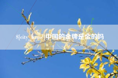 随县中国的金牌是金的吗