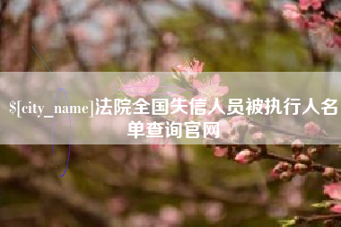 随县法院全国失信人员被执行人名单查询官网