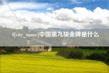 随县中国第九块金牌是什么
