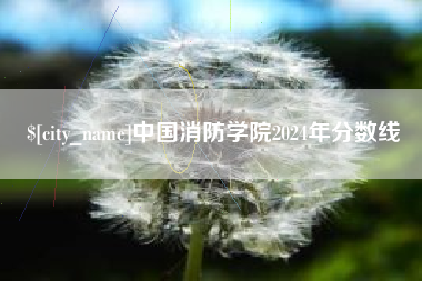 随县中国消防学院2024年分数线