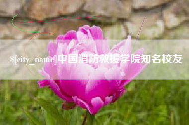 随县中国消防救援学院知名校友