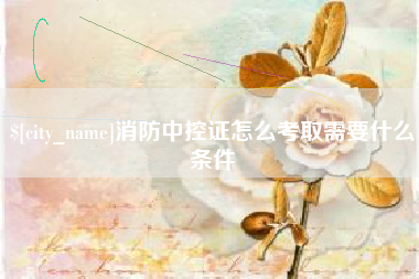 随县消防中控证怎么考取需要什么条件