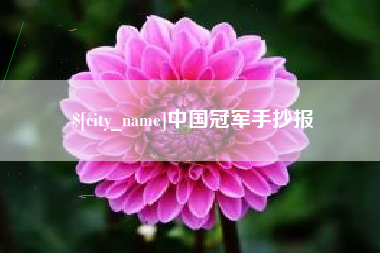 随县中国冠军手抄报