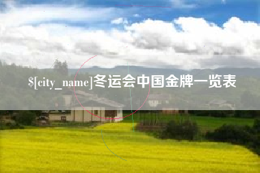 随县冬运会中国金牌一览表