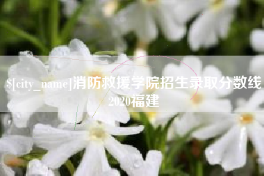 随县消防救援学院招生录取分数线2020福建