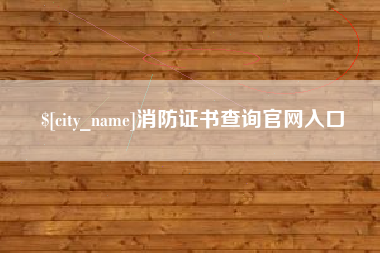 随县消防证书查询官网入口