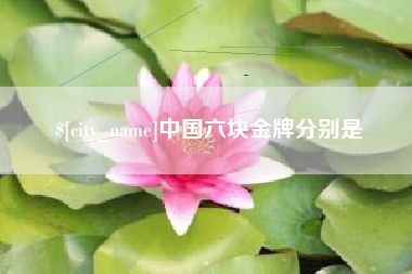 随县中国六块金牌分别是